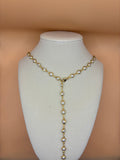 Pearl and gold lariat