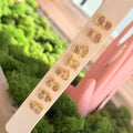 Double Diamond Stud Earrings