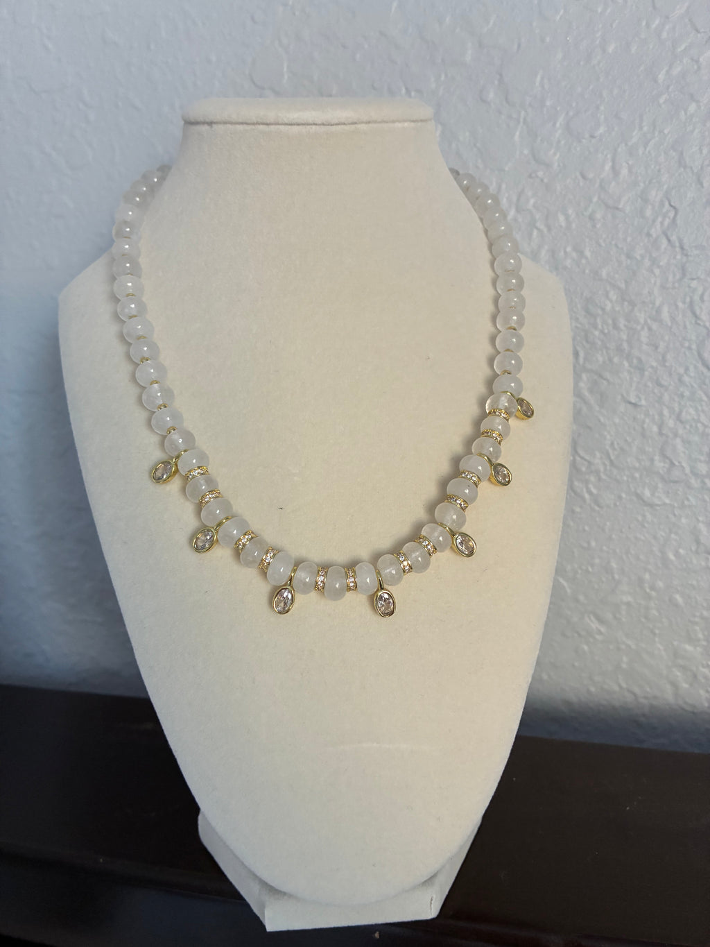 Natural Stone Gem Necklace