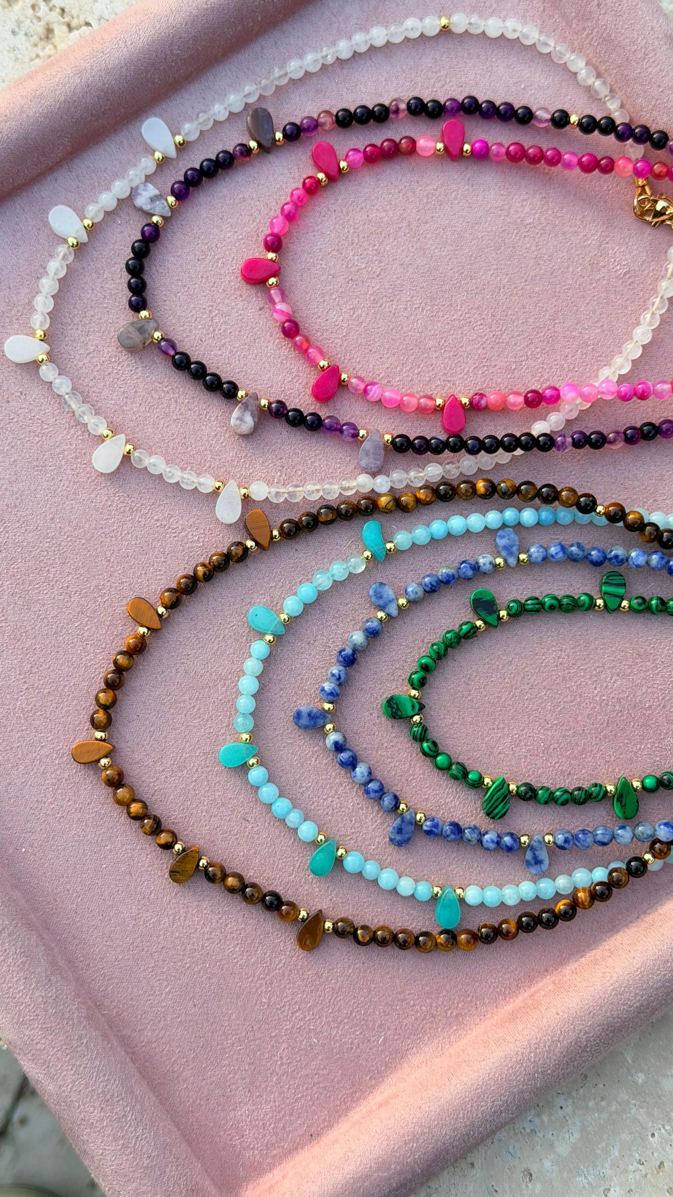 Candy beaded summer necklace